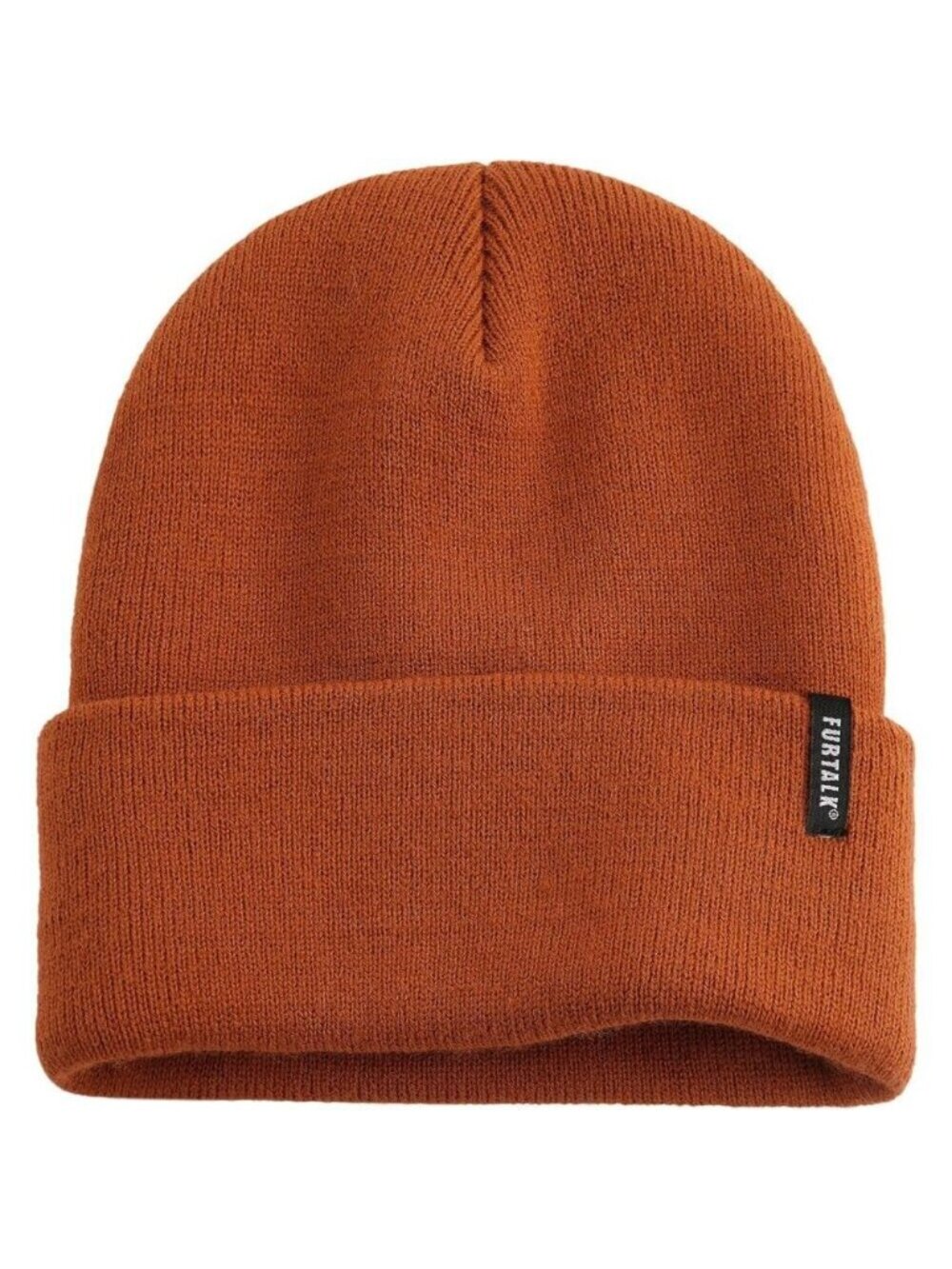 🆕 Women Brown Knit Beanie Hat Acrylic Winter Soft Wearing Warm Unisex Cuffed